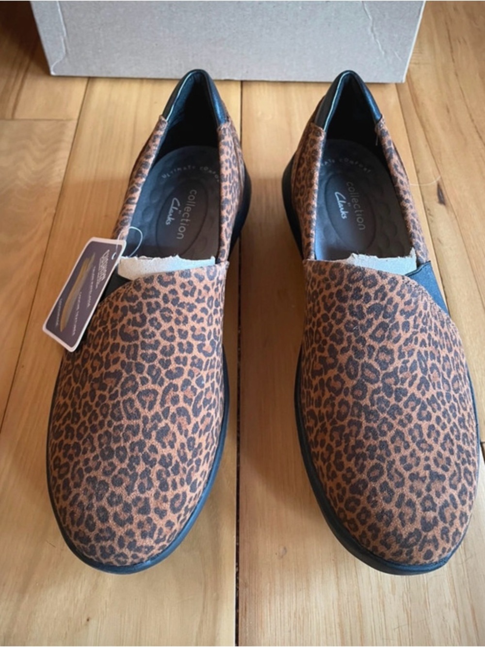 Clarks Kayleigh Step Leopard Print Slip-Ons